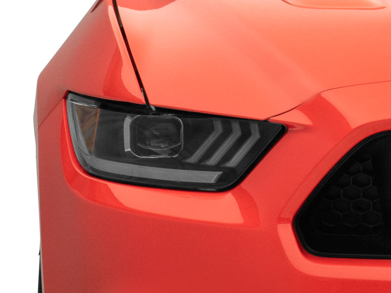 Raxiom 15-17 Ford Mustang GT350 GT500 LED Projector Headlights- Blk Housing (Clear Lens) - 407613