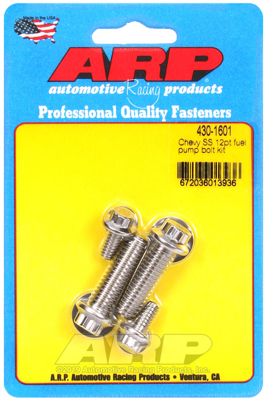 ARP Chevy SS 12pt Fuel Pump Bolt Kit - 430-1601 by ARP