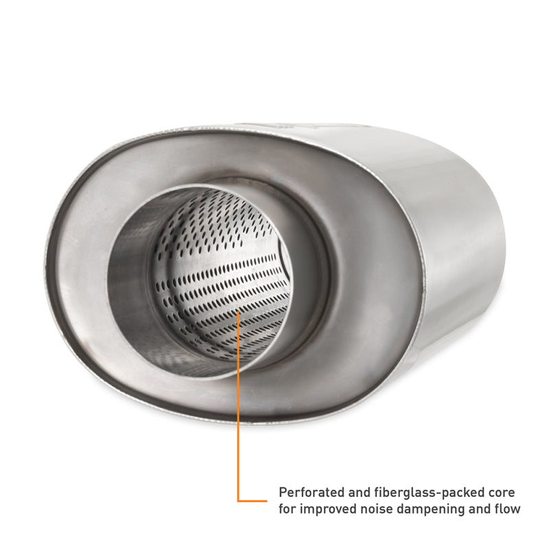Mishimoto Universal Resonator with 3in Inlet/Outlet - Brushed - MMEXH-RES-3BR