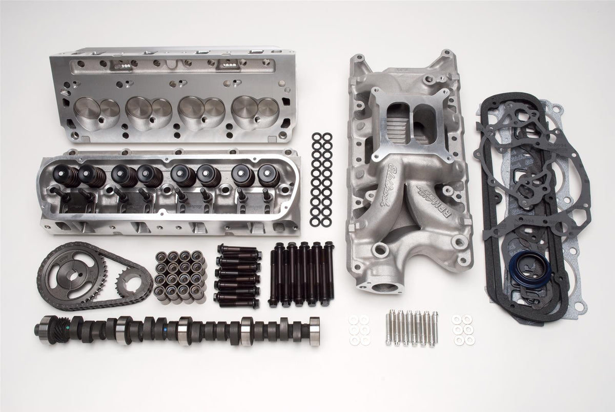 Edelbrock Pwr Pkg Top End Kit Perf RPM 389-467 Pontiac w/ 87cc D-Port Heads 460 + Hp - 2054