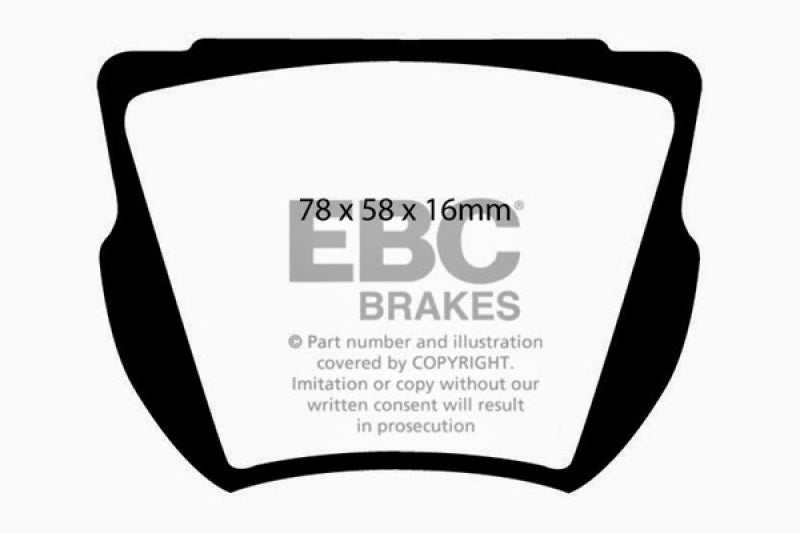 EBC 59-64 Daimler SP250 2.5 Greenstuff Front Brake Pads - DP2134