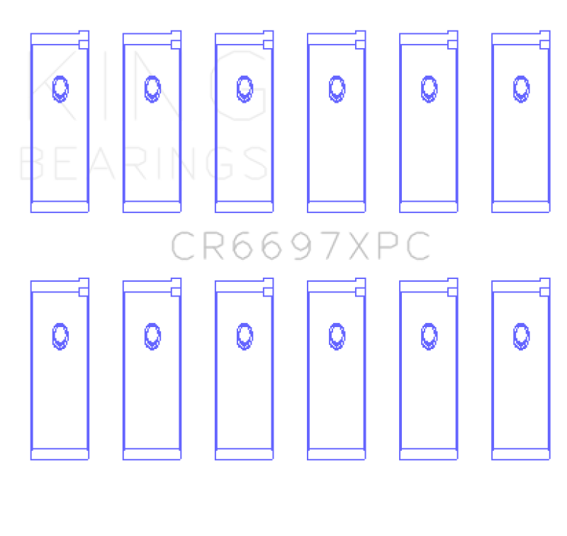 King Nissan RB25DET / RB26DETT 24V (Size STD) pMaxKote Performance Rod Bearing Set - CR6697XPC