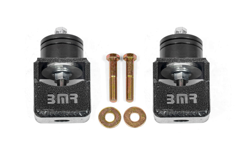 BMR Chevy SS and Pontiac G8 Motor Mount Kit (Solid Bushings) Black Hammertone - MM301H for 2014-2017 Chevrolet SS - front vie
