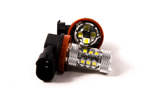 Diode Dynamics H11 XP80 LED - Cool - White (Pair) - DD0165P for 2009-2018 Audi Q5 - front view