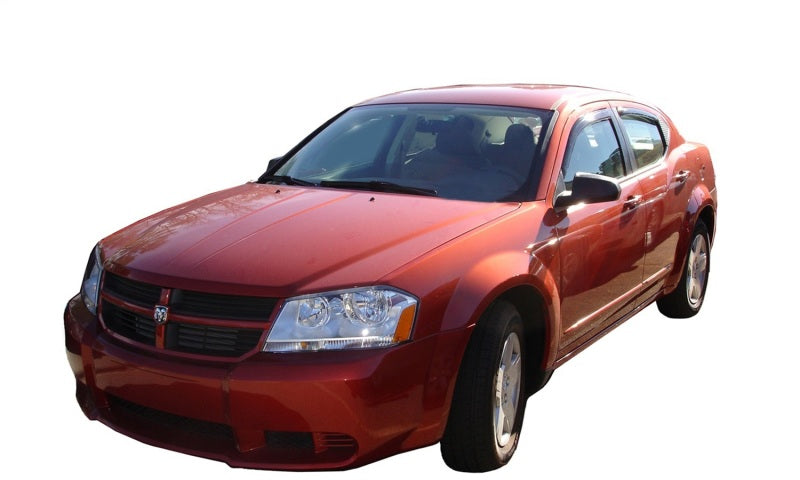 AVS 06-10 Hyundai Accent Ventvisor In-Channel Front &amp; Rear Window Deflectors 4pc - Smoke - 194422