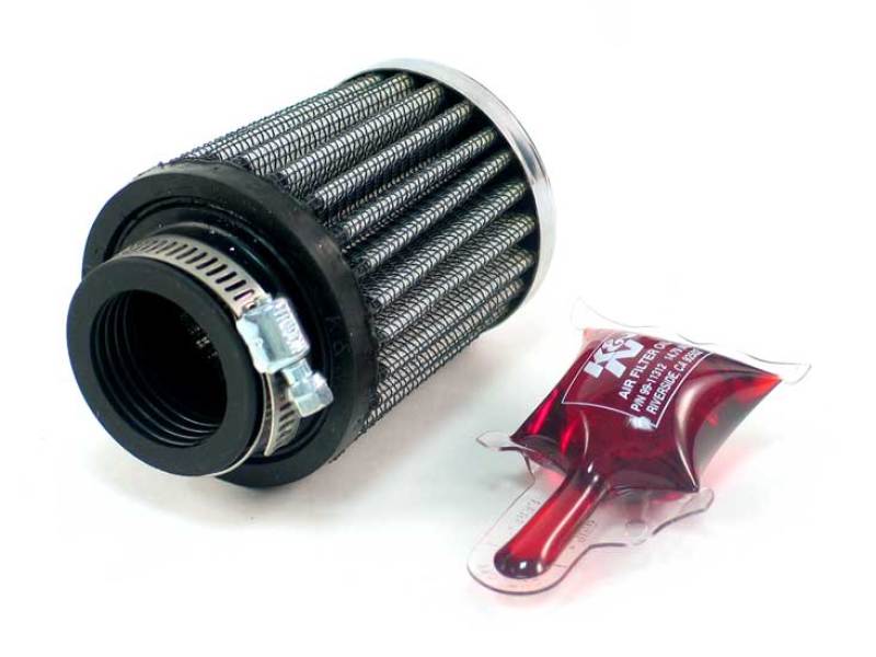 K&amp;N Universal Chrome Filter 1 1/8 inch FLG / 2 1/4 inch Bottom / 2 inch Top / 2.5 inch Height - RC-2540