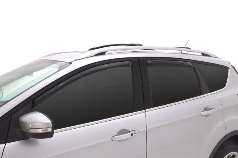 AVS 13-18 Ford Escape Ventvisor In-Channel Front &amp; Rear Window Deflectors 4pc - Smoke - 194383