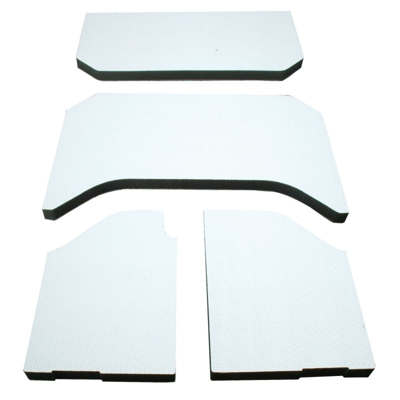 DEI 07-10 Jeep Wrangler JK 4-Door Boom Mat Headliner - 4 Piece - White - 50135