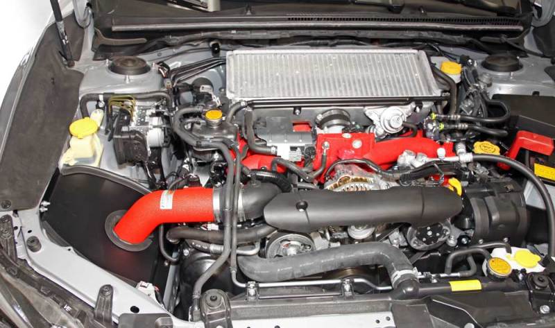K&amp;N 2015 Subaru WRX-STI 2.5L H4 Red Typhoon Short Ram Intake - 69-8007TWR