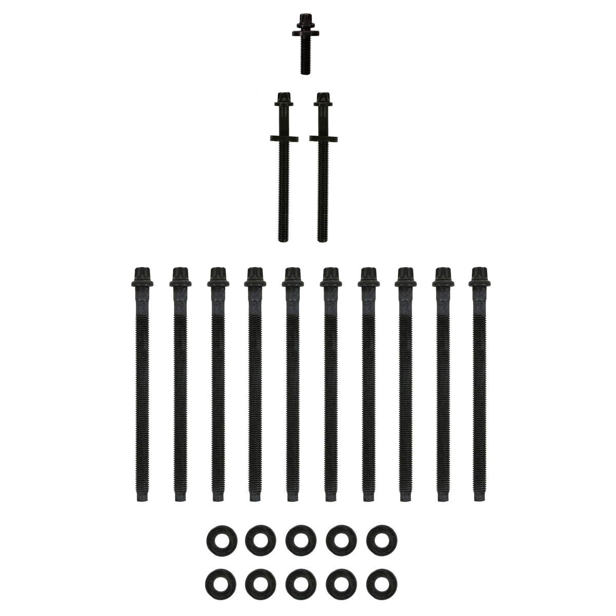 Fel-Pro Mini Cooper ES 72451 Engine Cylinder Head Bolt Set - ES72451 for 2007-2015 Mini Cooper - front view