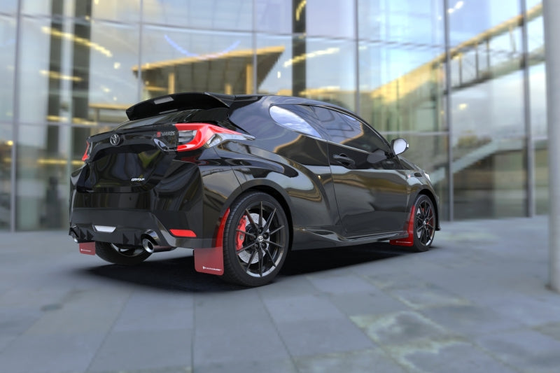 Rally Armor 20-23 Toyota GR Yaris Red Mud Flap w/Black Logo - MF74-UR-RD/BLK