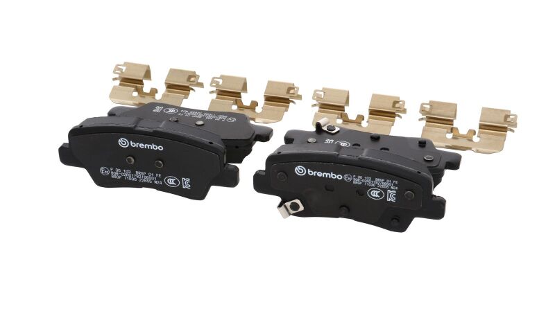 Brembo OE 21-22 Hyundai Accent/19-24 Nexo/2016 Sonata/2019 Sonata PRIME Low-Met Brake Pad - Rear - P30103