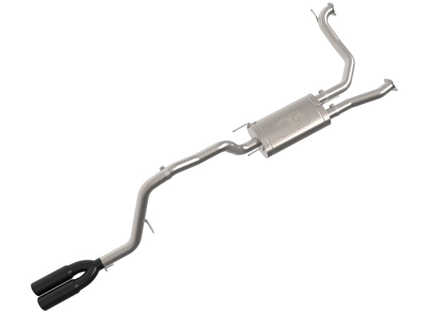 aFe Vulcan Series 3in Stainless Steel Cat-Back Exhaust w/ Black Tip Nissan Armada 25-26 V6-3.5L (tt) - 49-36143-B