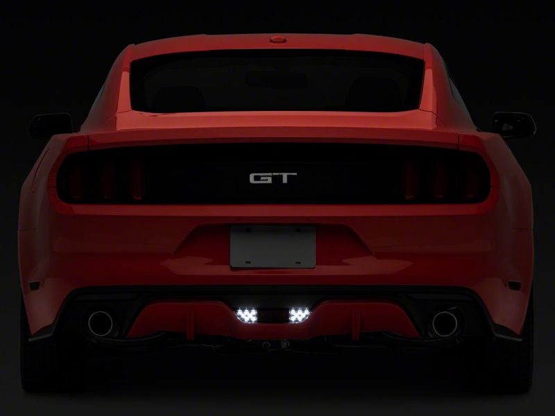 Raxiom 15-17 Ford Mustang Axial LED Reverse Light w/ Running Light Triple Flash Brake Light- Smoked - 407864
