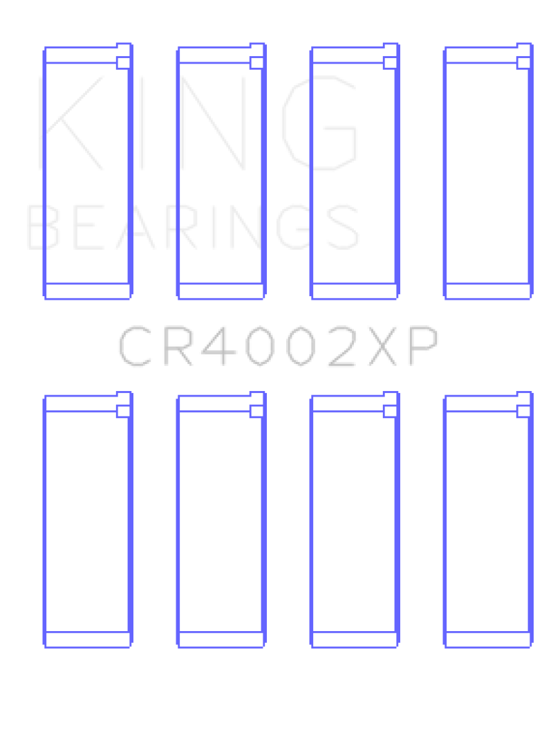 King Mazda B6/B6-T/ZM/B3/B5 (Size .026) Connecting Rod Bearings (Set of 4) - CR4002XP.026