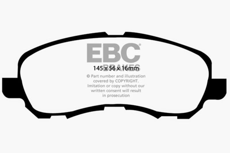 EBC 11-14 Chrysler 200 2.4L Bluestuff Front Brake Pads - DP51614NDX