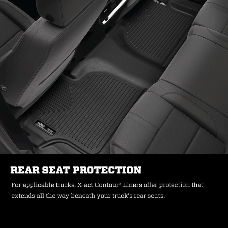 Husky Liners 2024 Toyota Tacoma Crew Cab w/Automatic Trans. X-act Contour Front Floor Liner - Black - 54581