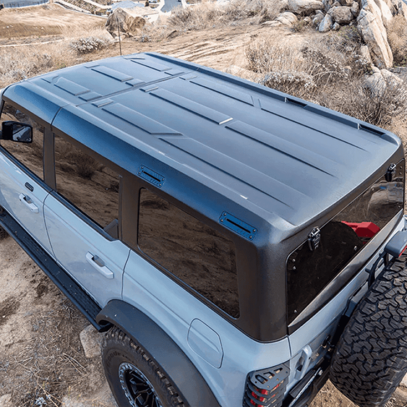 Turn Offroad 2021+ Ford Bronco Hard Top (4 Door) Black/Black Foam Headliner/Wiper & Defrost - HTBR-M4HL01WD