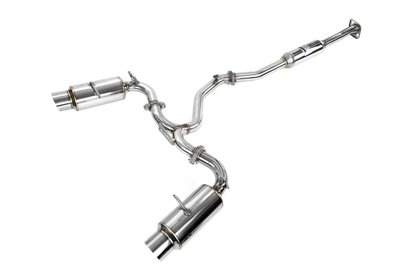 Invidia 13+ Scion FRS/BRZ/86 60mm N1 Polish Tip Cat- Back Exhaust - HS12SSTGTP for 2013-2020 Subaru BRZ - front view