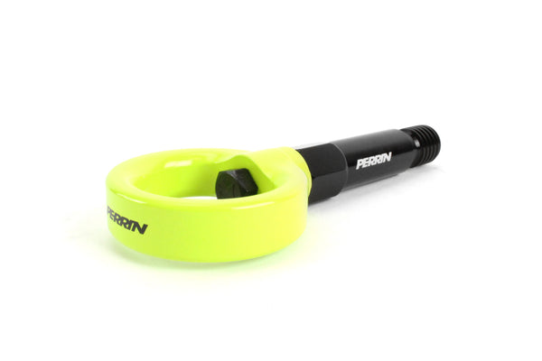 Perrin 20+ Toyota Supra Tow Hook Kit (Rear) - Neon Yellow - PTP-BDY-250NY for 2020-2025 Toyota GR Supra - front view