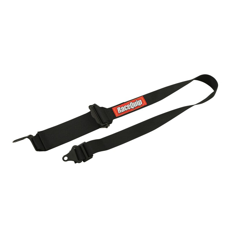 RaceQuip L & L 5pt Ratchet HNR Harness Black - 815005RQP