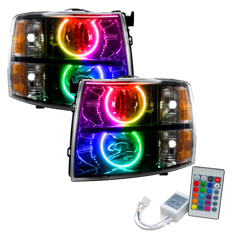 Oracle 07-13 Chevy Silverado SMD HL - Black - Round Style - w/ Simple Controller SEE WARRANTY - 7105-504