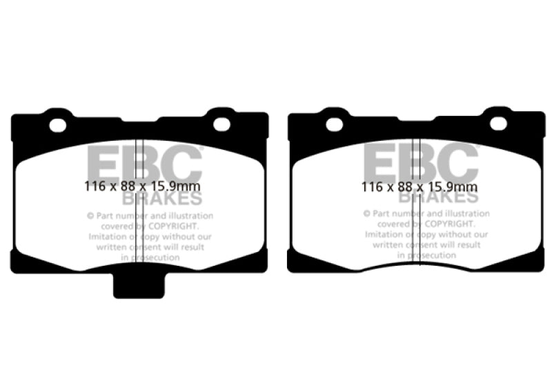 EBC 05-08 Acura RL 3.5 Greenstuff Front Brake Pads - DP21735