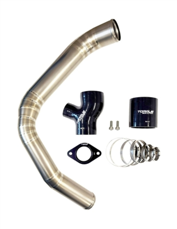 Torque Solution 15-21 Subaru WRX Top Mount Charge Pipe - Titanium Brushed / Raw - TS-SU-843-RW by Torque Solution
