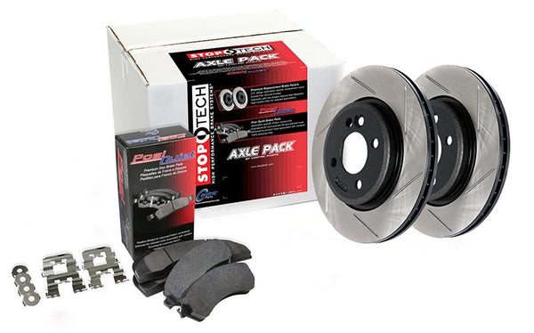 Street Axle Pack Drilled & Slotted, Front - 938.33089 for 2016-2023 Audi TT