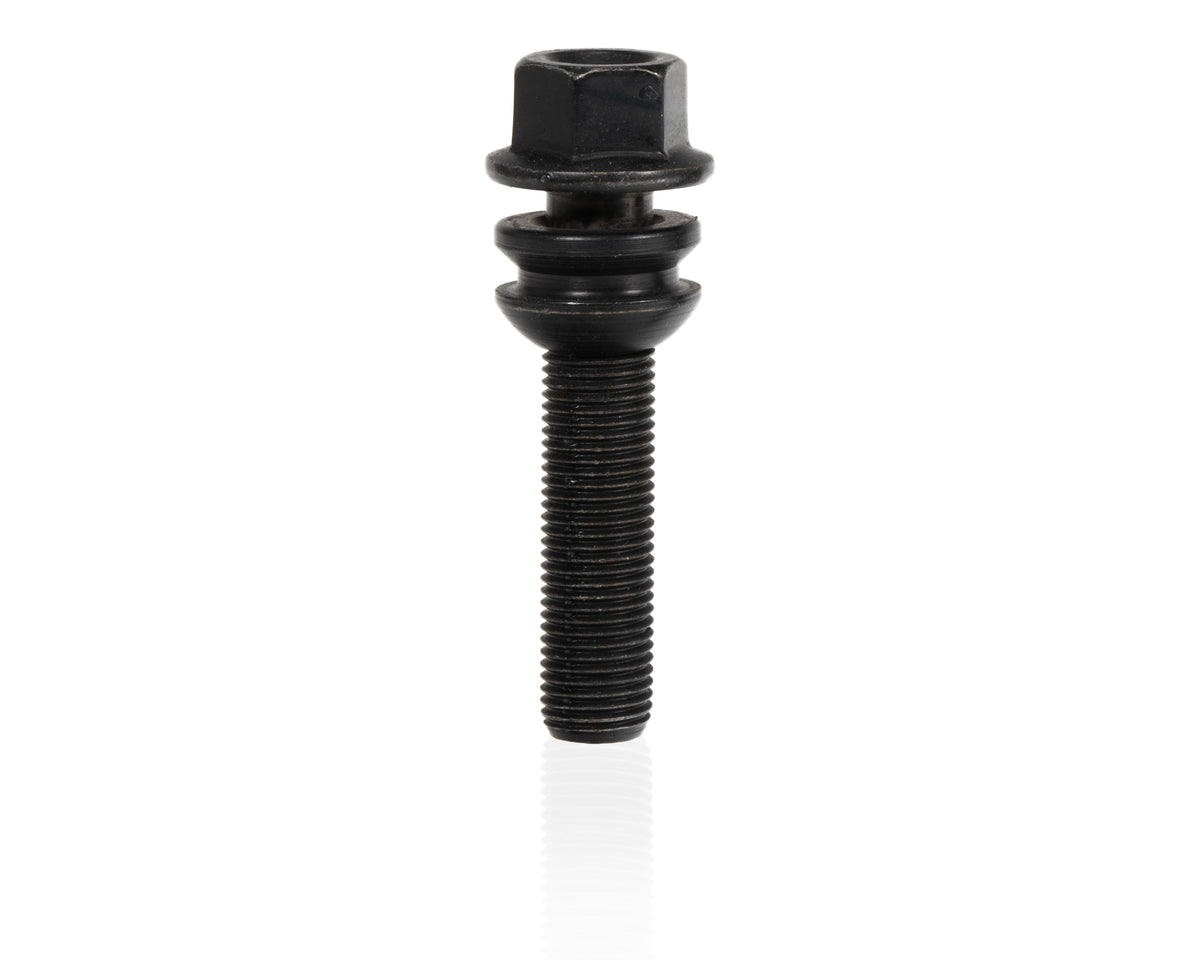 Eibach Wheel Bolt M14 X 1.5 X 48mm X 19mm Hex Spinning Round-Seat Black Finish - S4-7-14-50-48-19-B