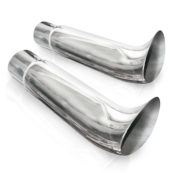 Stainless Works - Elf Ear Style Polished Exhaust Tip 304 Stainless Steel - 720225
