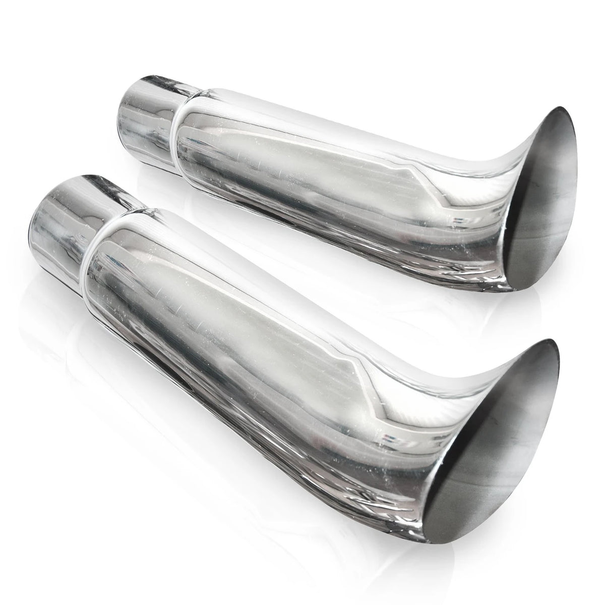 Stainless Works - Elf Ear Style Polished Exhaust Tip 304 Stainless Steel - 720200