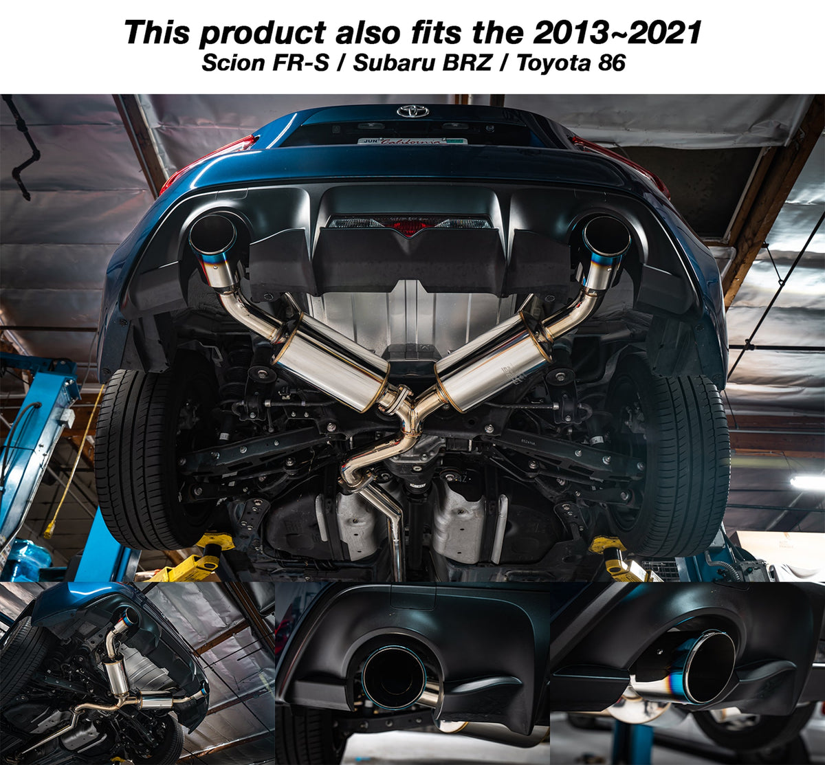 REMARK Elite Spec CatBack Exhaust, Toyota GR86 / Subaru BRZ 2022+, Burnt Stainless Tip Cover - RK-C2063T-04T