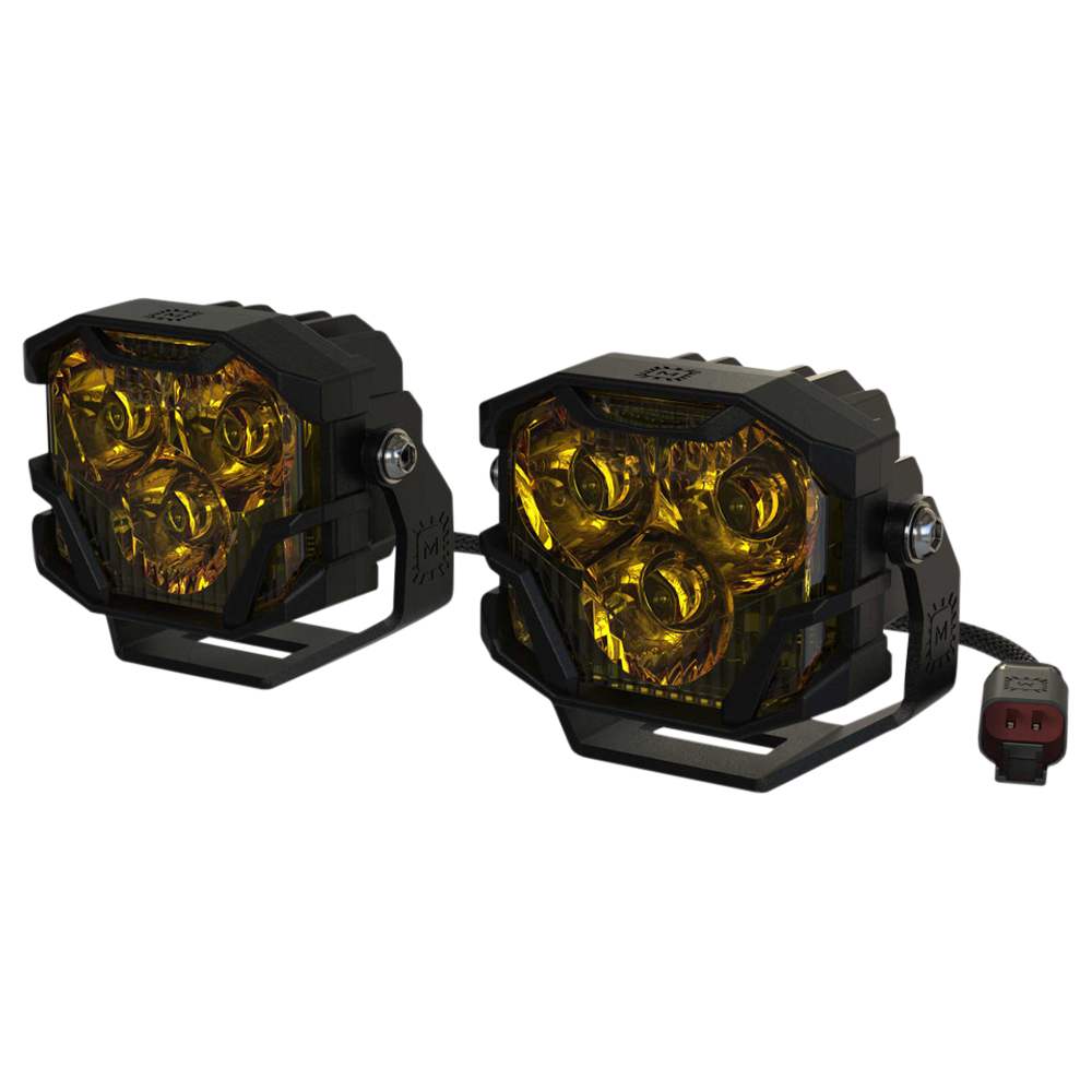 Morimoto - 4Banger HXB LED Pods (Spot / Yellow)(Set) - BAF008