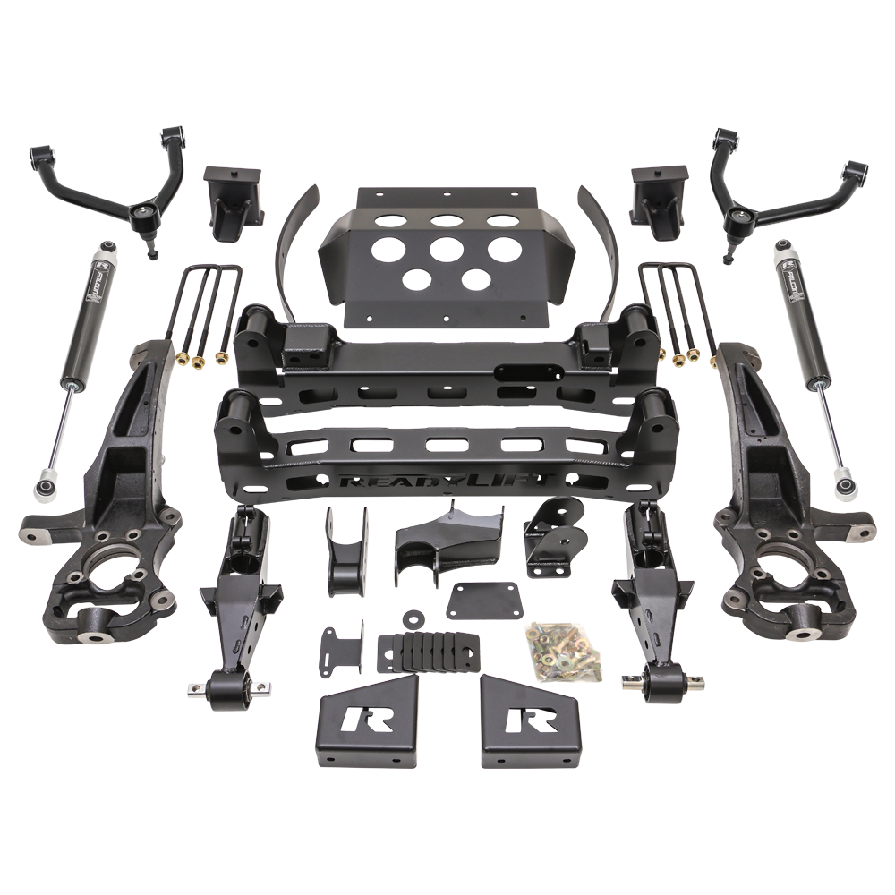 ReadyLift - 8" Lift Kit W. Falcon Monotube Shocks - 44-39800