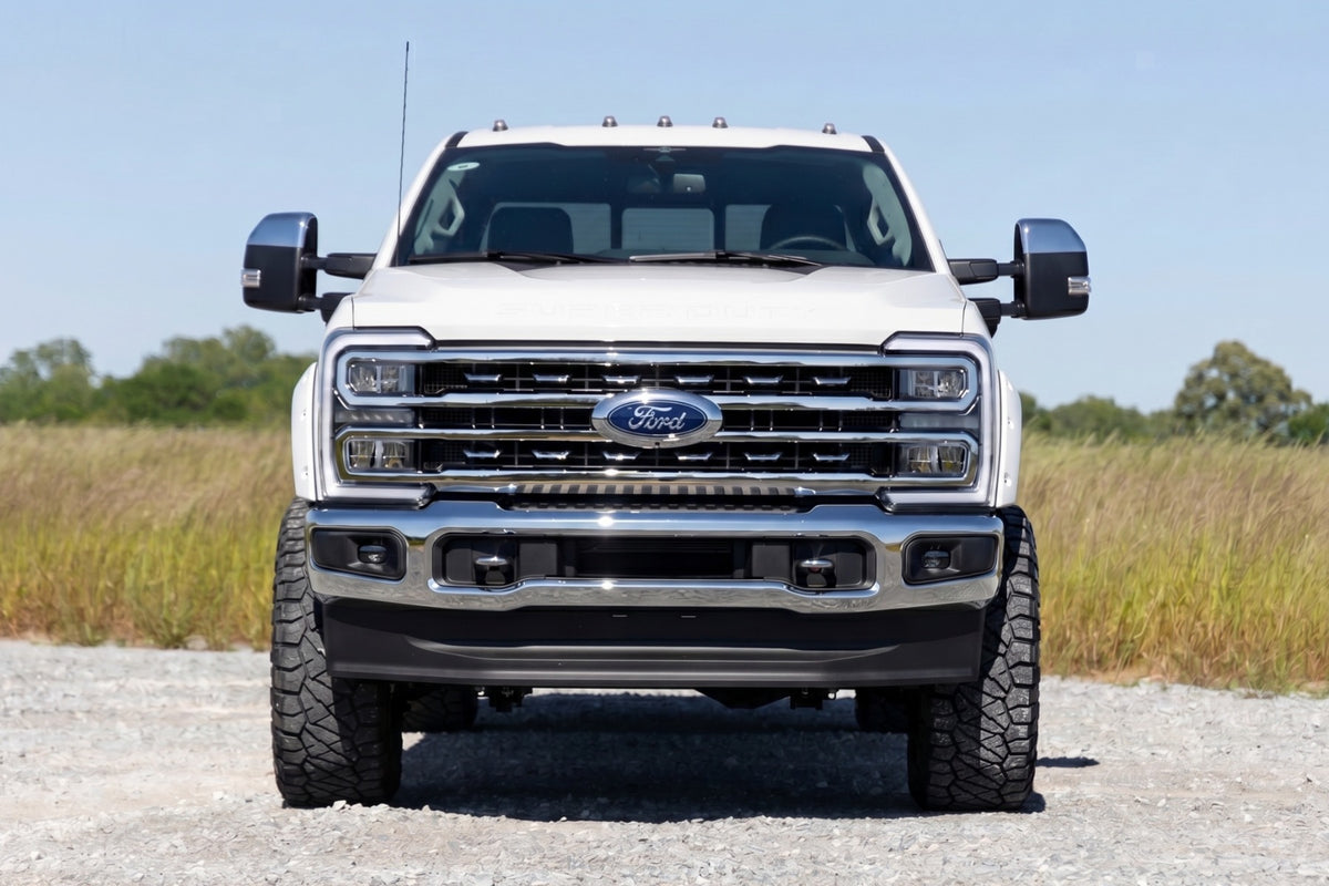 Rough Country - Pocket Fender Flares - Z1 Oxford White - Ford F-250/F-350 Super Duty (23-26) - F-F20231-Z1