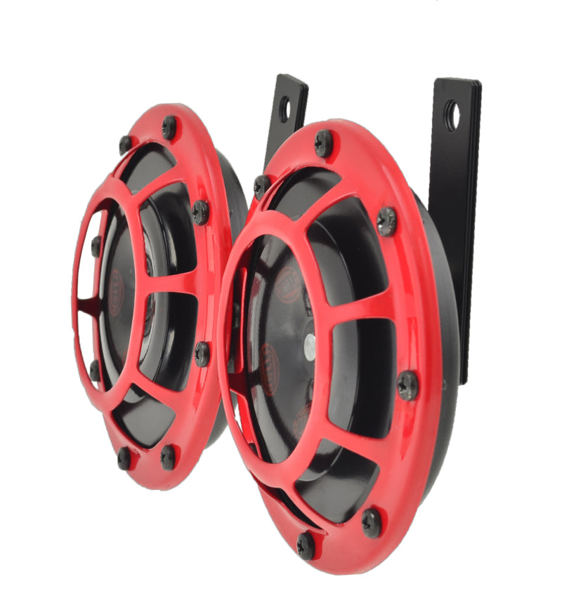 Hella Supertone Horn Kit 12V 300/500HZ Red - 003399801
