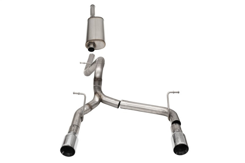 Corsa 2018-2024 Jeep Wrangler JLU 3.6L 2.75in Sport Cat-Back Exhaust w/ 4in Tips - 21124