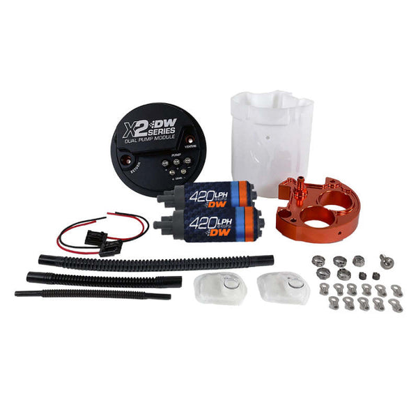 Deatschwerks X2 Series Fuel Pump Module with Dual DW420 Pumps For 2008-21 WRX/STI - 9-421-7050 for 2008-2018 Subaru Forester 