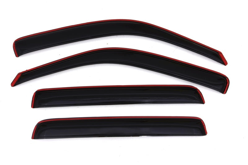 AVS 06-14 Honda Ridgeline Ventvisor In-Channel Front &amp; Rear Window Deflectors 4pc - Smoke - 194832