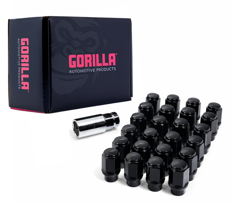 Gorilla Automotive - 6lug 14-1.50 3/4 Hex Wik Ext Thread Blk - K6LE19-14150BGR