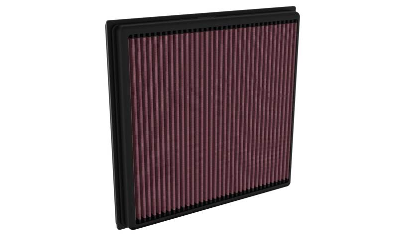 K&N 21-24 Ford E350/E450 Super Duty Replacement Air Filter - 33-5138 for 2021-2026 Ford E 350 - angle view