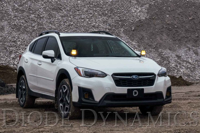 Diode Dynamics 18-21 Subaru Crosstrek Stage Series 2in LED Ditch Light Kit Sport - White Combo - DD6562 for 2018-2023 Subaru 