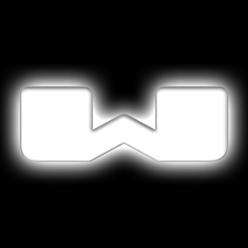 ORACLE Lighting Universal Illuminated LED Letter Badges - Matte Wht Surface Finish - W SEE WARRANTY - 3140-W-001