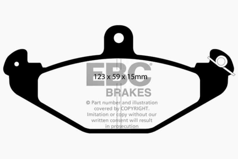 EBC 92-00 Dodge Viper 8.0 Yellowstuff Rear Brake Pads - DP4885R