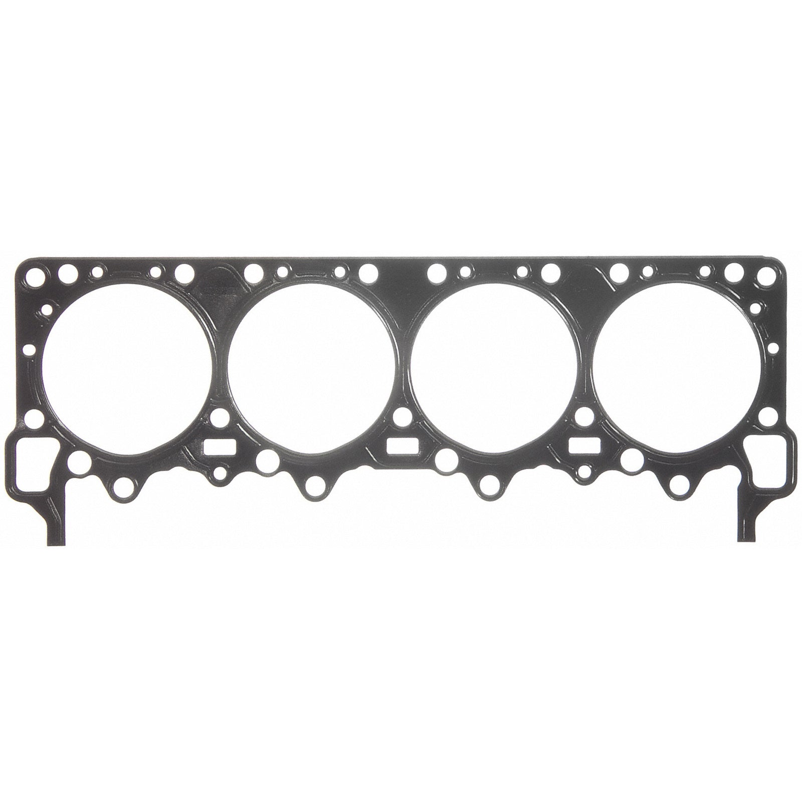 Fel-Pro 1145 Embossed stainless steel shim w/coating Engine Cylinder Head Gasket - front view