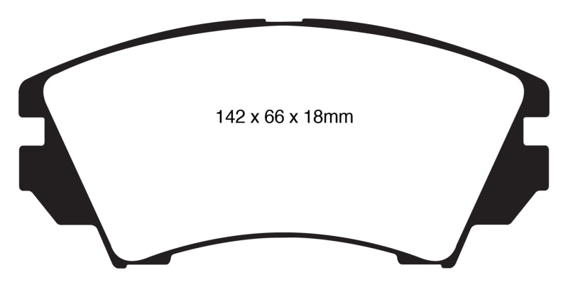 EBC 10+ Buick Allure (Canada) 3.0 Yellowstuff Front Brake Pads - DP42014R
