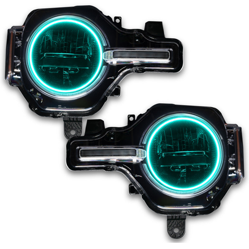 Oracle 2021 Ford Bronco Base Headlight LED Halo Kit - ColorSHIFT - w/ Simple Controller SEE WARRANTY - 1470-504