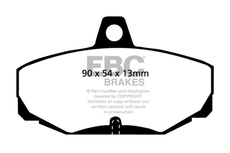 EBC 96-00 Ac Ace 5.0 Redstuff Rear Brake Pads - DP3617C