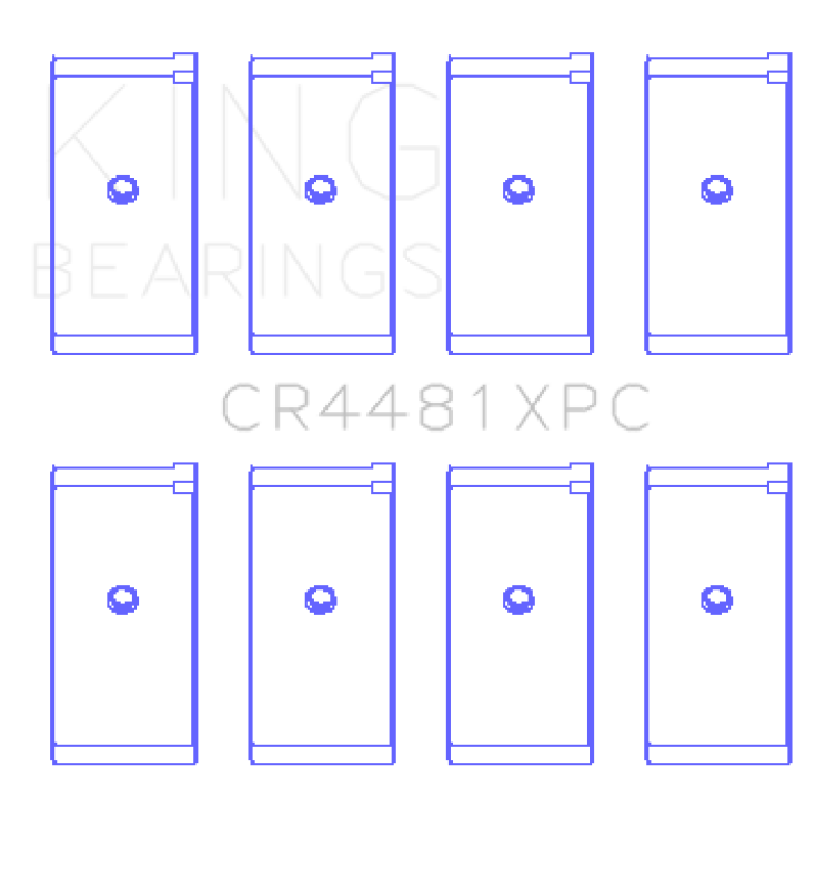 King Engine Bearings Mitsubishi 4G63/4G64/->1992 (Size +.026mm) Connecting Rod Bearing Set - CR4481XPC.026